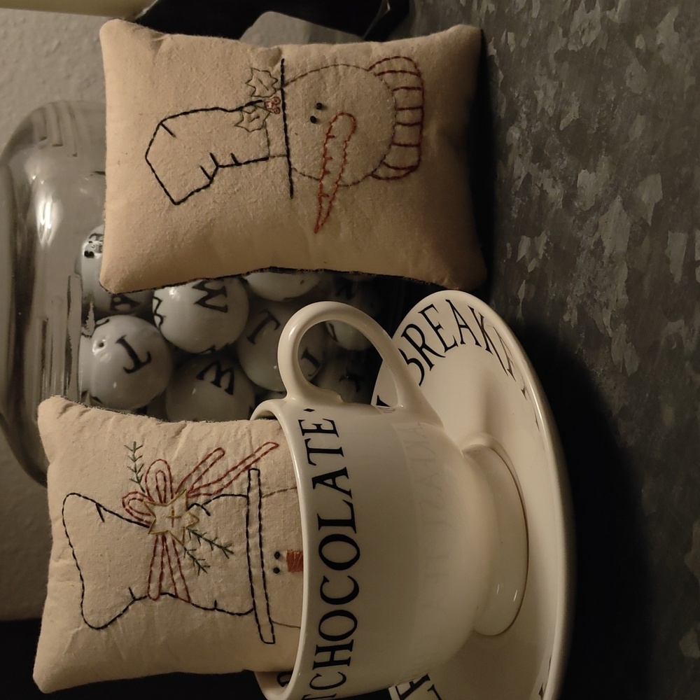 Festive Snowman Holiday Pillows